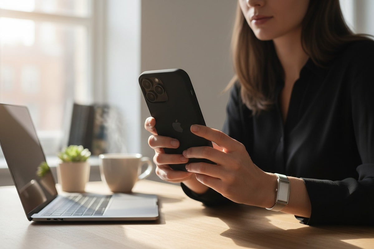 Black Silicone iPhone Case