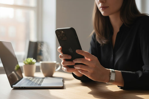 Black Silicone iPhone Case
