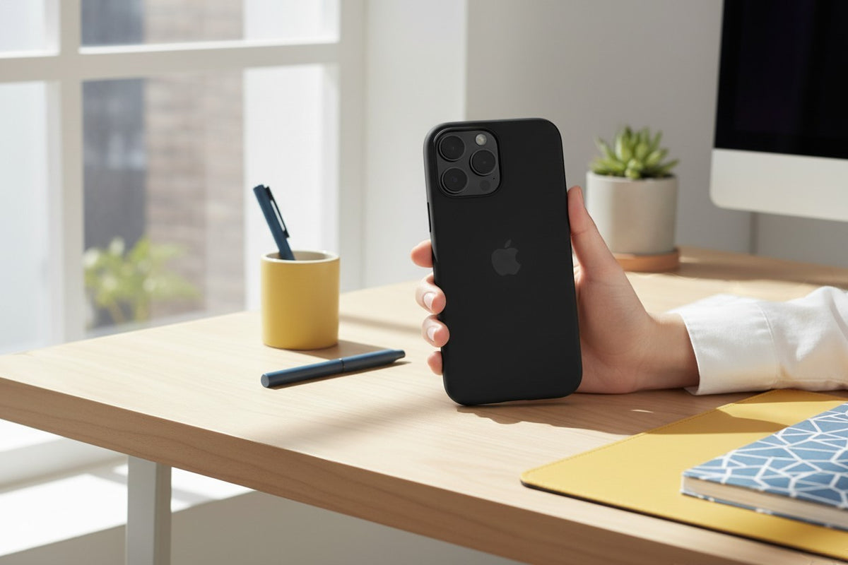 Black Silicone iPhone Case